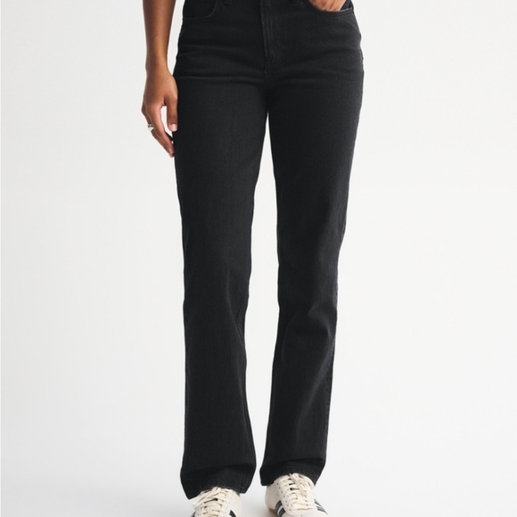 Abercrombie & Fitch Black Straight Leg Jeans - Picture 3 of 8